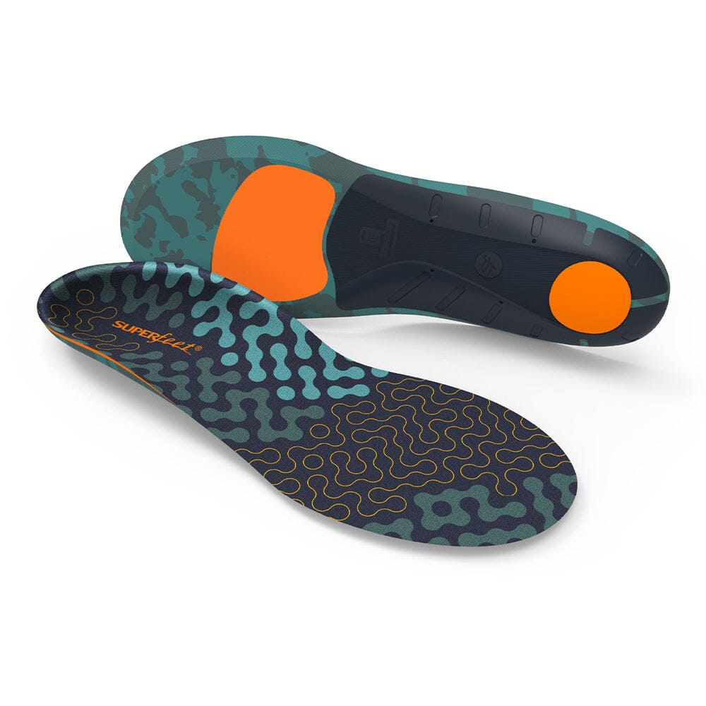 Superfeet Run Cushion High Arch Support Insoles for Running Shoes - Comfort & Pain Relief for Athletes, Joggers & Walkers - Perfect for Marathon Training, Gym Workouts & Daily Walking