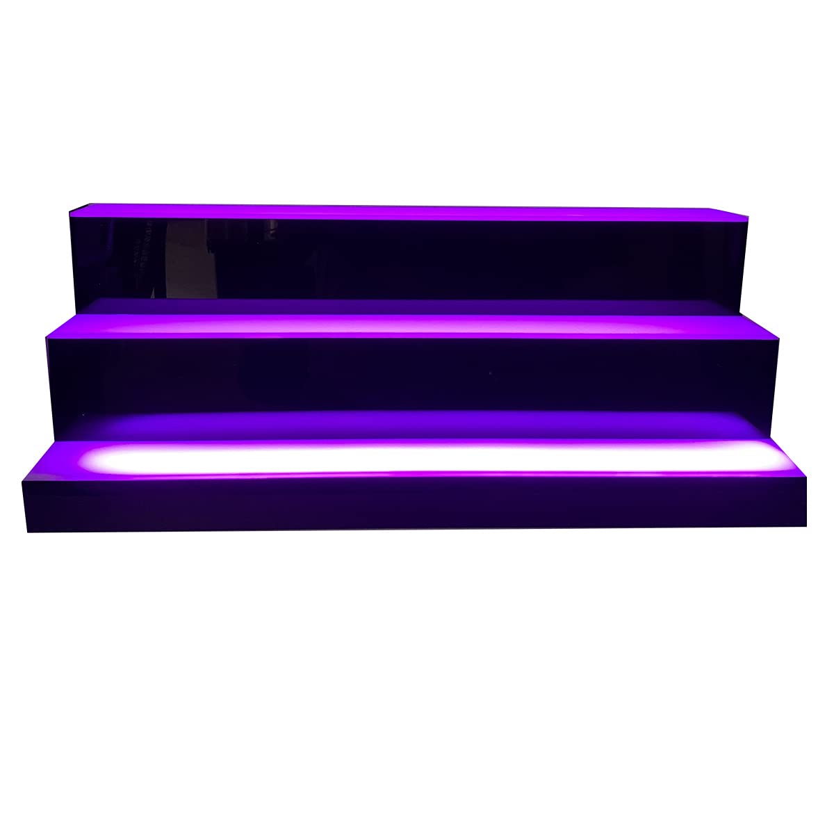 39 Inch 3-Tier LED Lighted Liquor Bottle Display Shelf - Remote Control Color Changing Bar Shelving for Home & Commercial Use | Perfect for Bars, Restaurants, and Home Entertainment Spaces