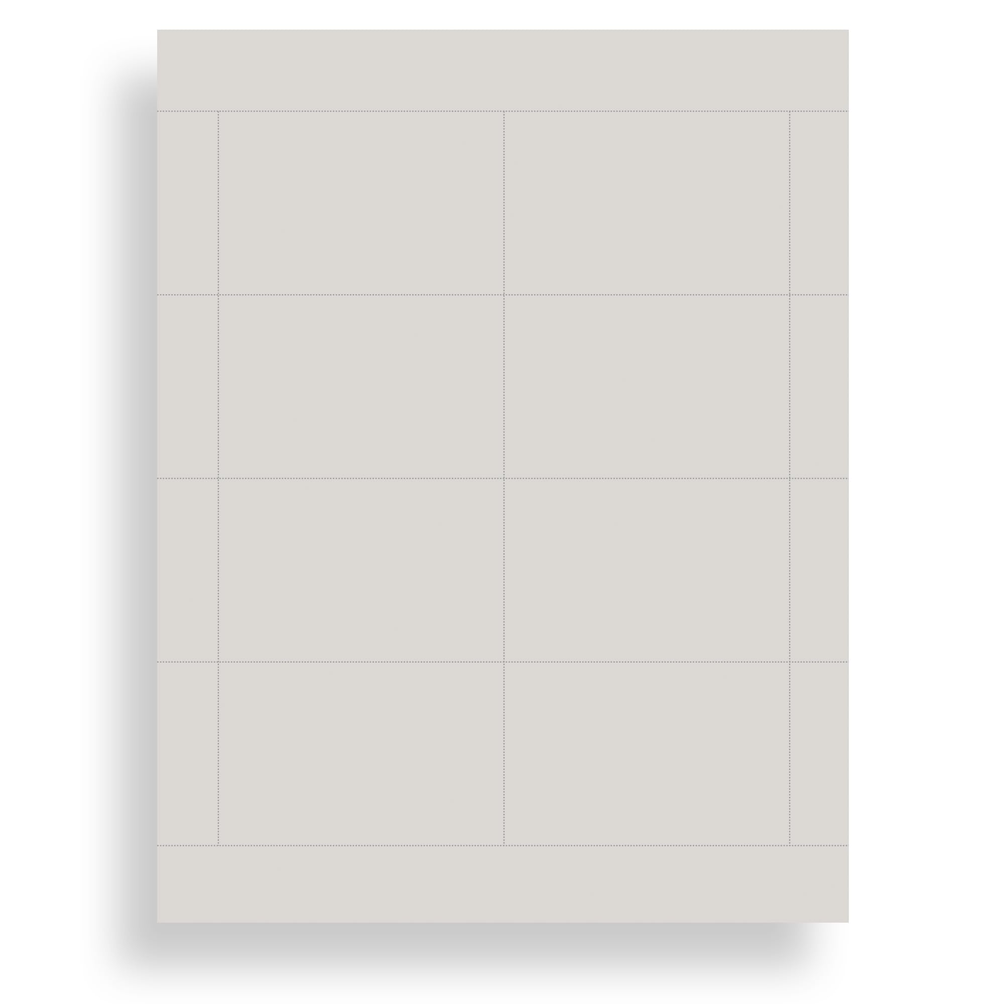 Plain Grey Name Badge Inserts 2.25