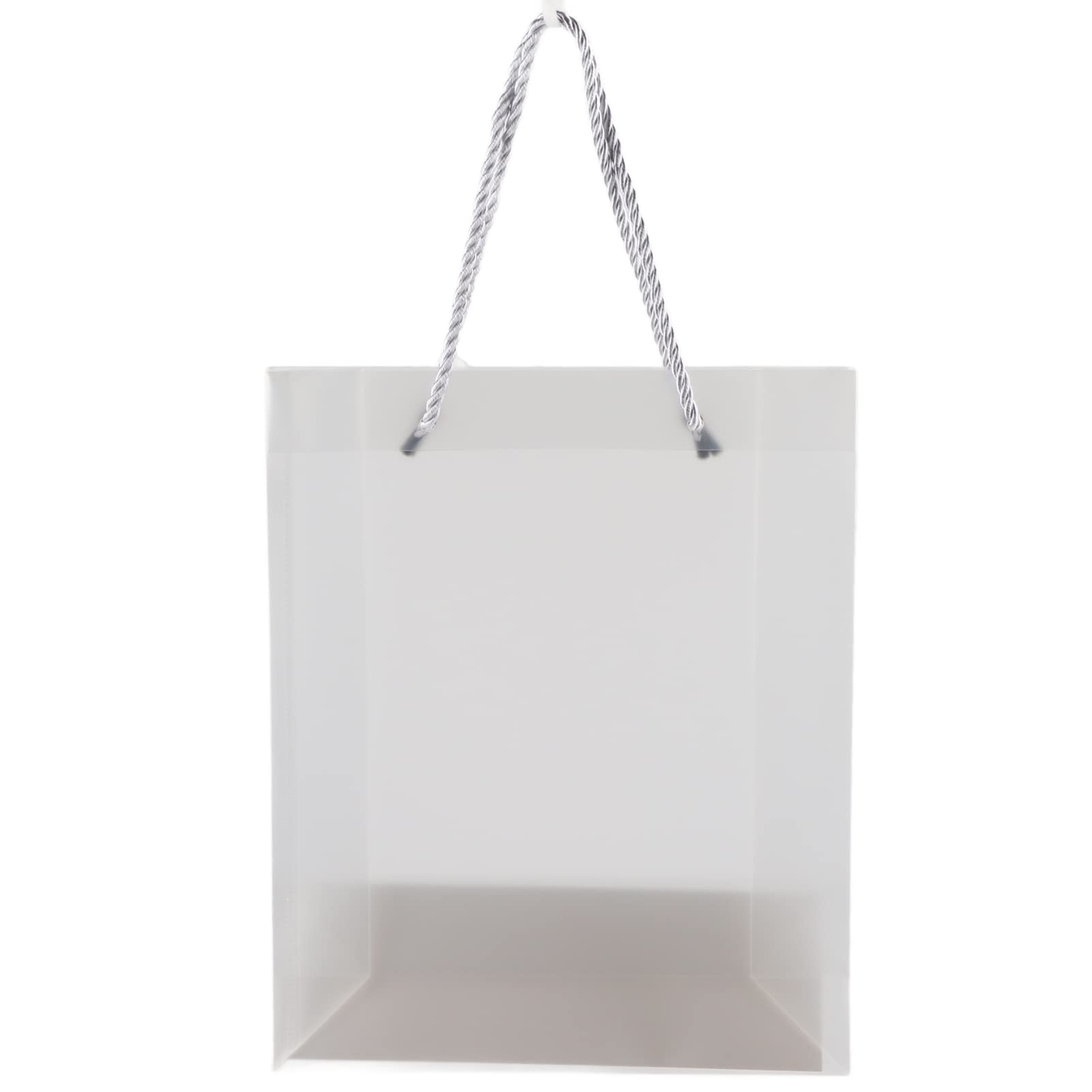 Clear PVC Frosted Gift Bags - Vertical Hard Favor Pouches for Jewelry, Candy & Party Favors | Wedding, Birthday & Holiday Gift Packaging