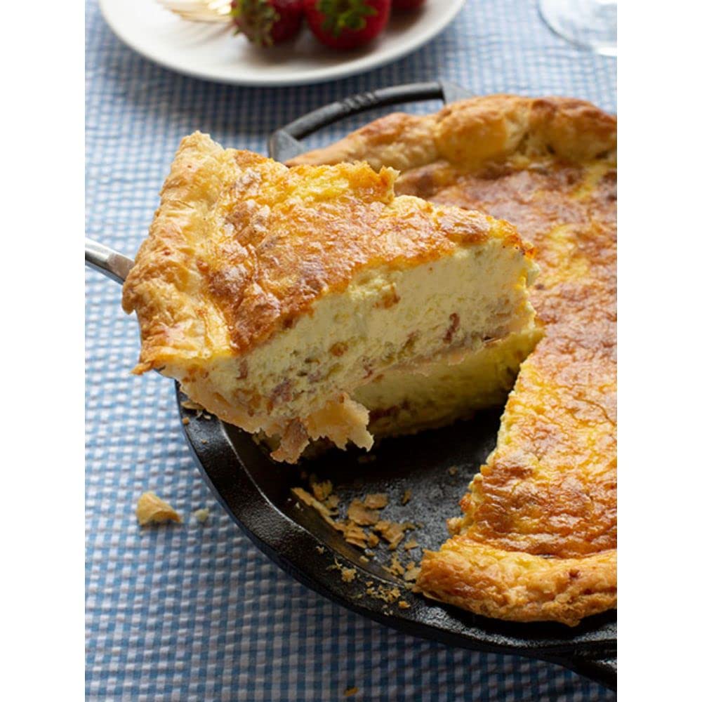 Lodge 9 Inch Cast Iron Pie Pan – Pre-Seasoned for Baking, Roasting & Cooking – Perfect for Apple Pie, Quiche & Casseroles