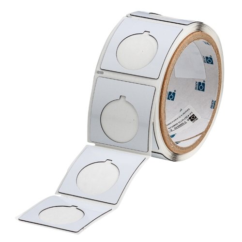 Brady THTEP169-593-.25 Push Button Labels - 250 pcs Roll for Industrial Equipment, Electrical Panels & Control Systems