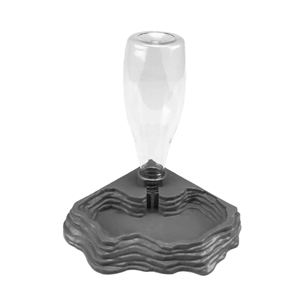 400ML Reptile Water Dispenser & Feeder Bowl - Automatic Drinking Fountain for Turtles, Lizards, Tortoises | Durable Plastic Basin for Reptile Habitat & Feeding Supplies (Color: Blue) - Perfect for Terrariums, Vivariums & Reptile Enclosures