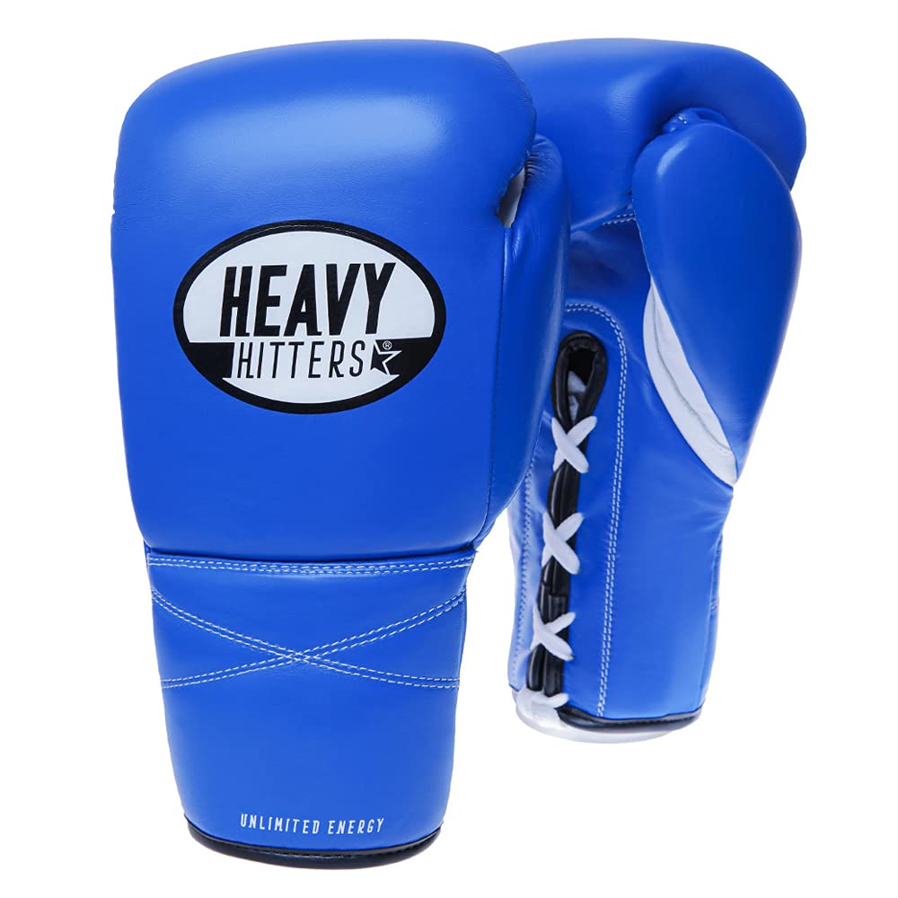 Heavy Hitters Professional Boxing Gloves for Men & Women - Premium Leather Muay Thai, MMA, Kickboxing, Sparring & Heavy Bag Training Gloves | Ideal for Gym Workouts, Competition & Fitness Training