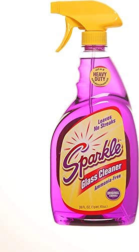 Sparkle Window Cleaner - 26 Fl Oz (Pack of 3) | Streak-Free Glass Cleaner for Windows, Mirrors & Glass Surfaces | Perfect for Home, Office & Car Cleaning