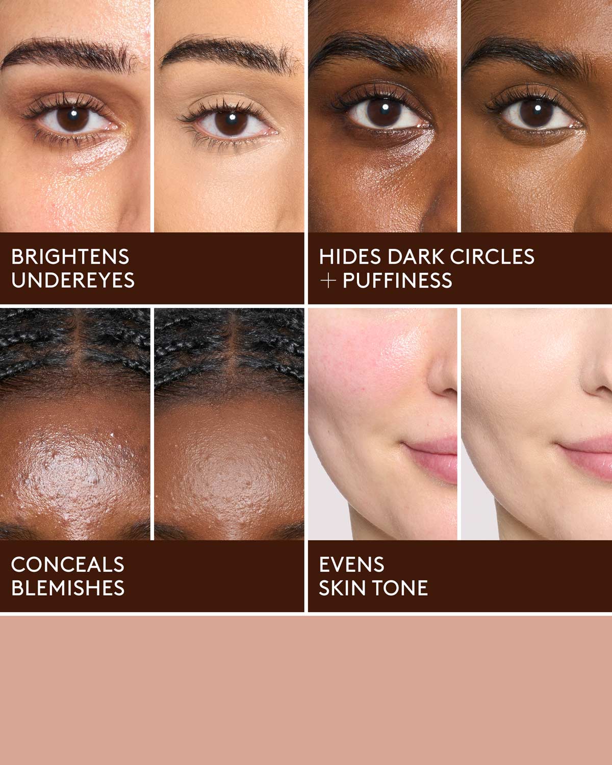 We're Even Hydrating Longwear Concealer - 470W Medium Beige | Full Coverage Liquid Concealer for Dark Circles & Blemishes | Perfect for Everyday Makeup & Photo Shoots