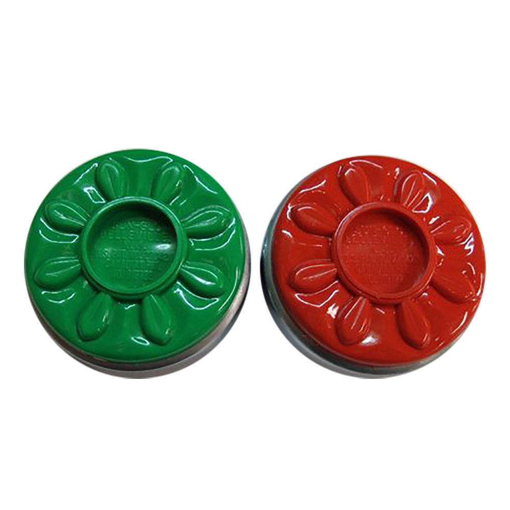 Spangler Shuffleboard Pucks Set of 2 - Red & Green Classic Wooden Discs for Indoor/Outdoor Game Night, Bar & Pub Entertainment