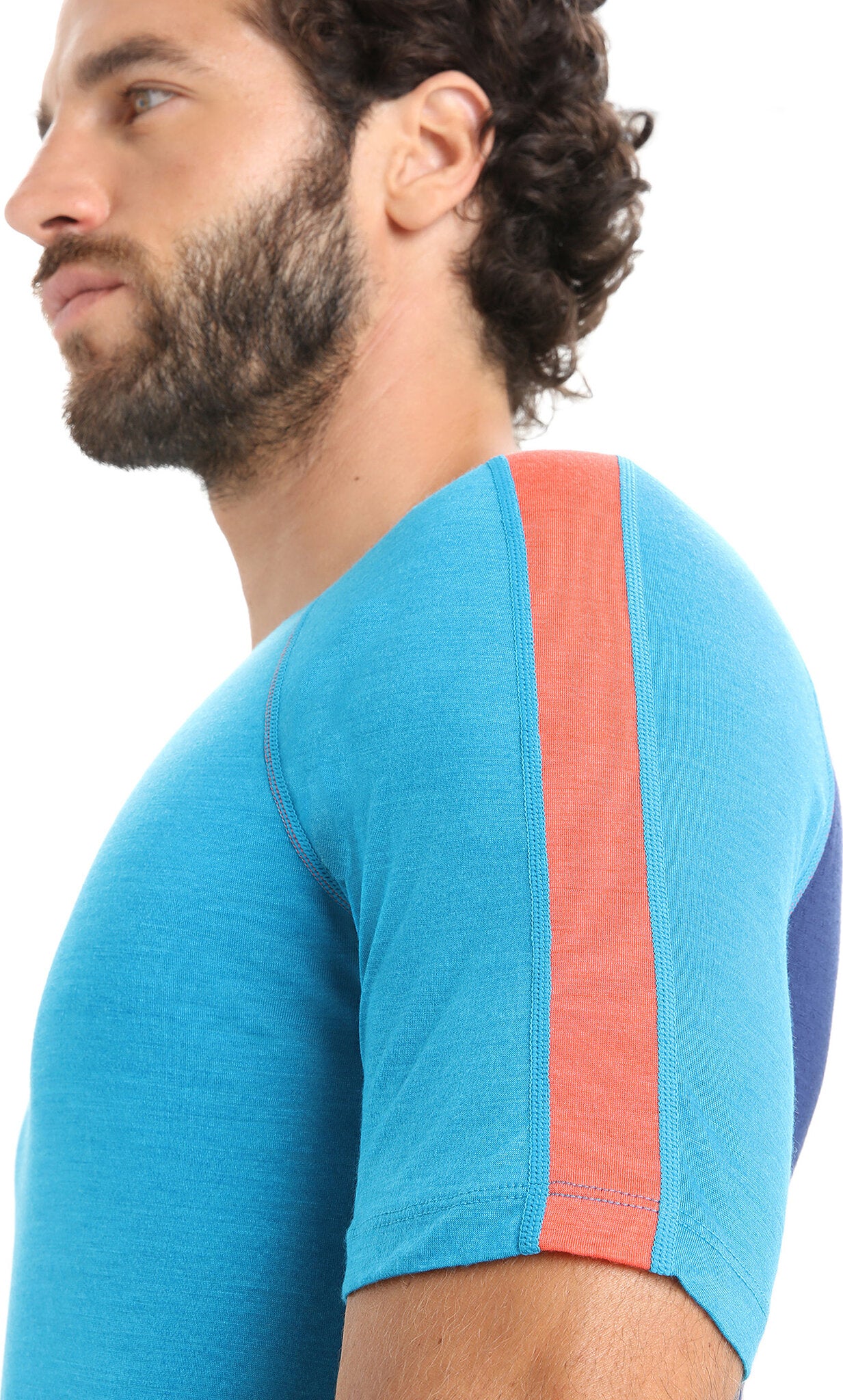 125 ZoneKnit Merino Wool Short Sleeve Baselayer Top for Men - Breathable Thermal Crew Neck Shirt for Hiking, Running & Outdoor Activities