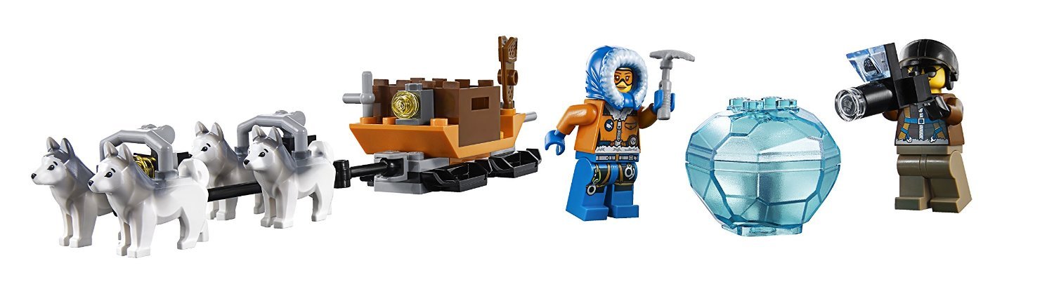 LEGO City Arctic Helicrane 60034 Building Toy Set - 4WD Truck & Helicopter Construction Kit for Kids Ages 6-12 | STEM Learning, Creative Play & Arctic Adventure Scenes