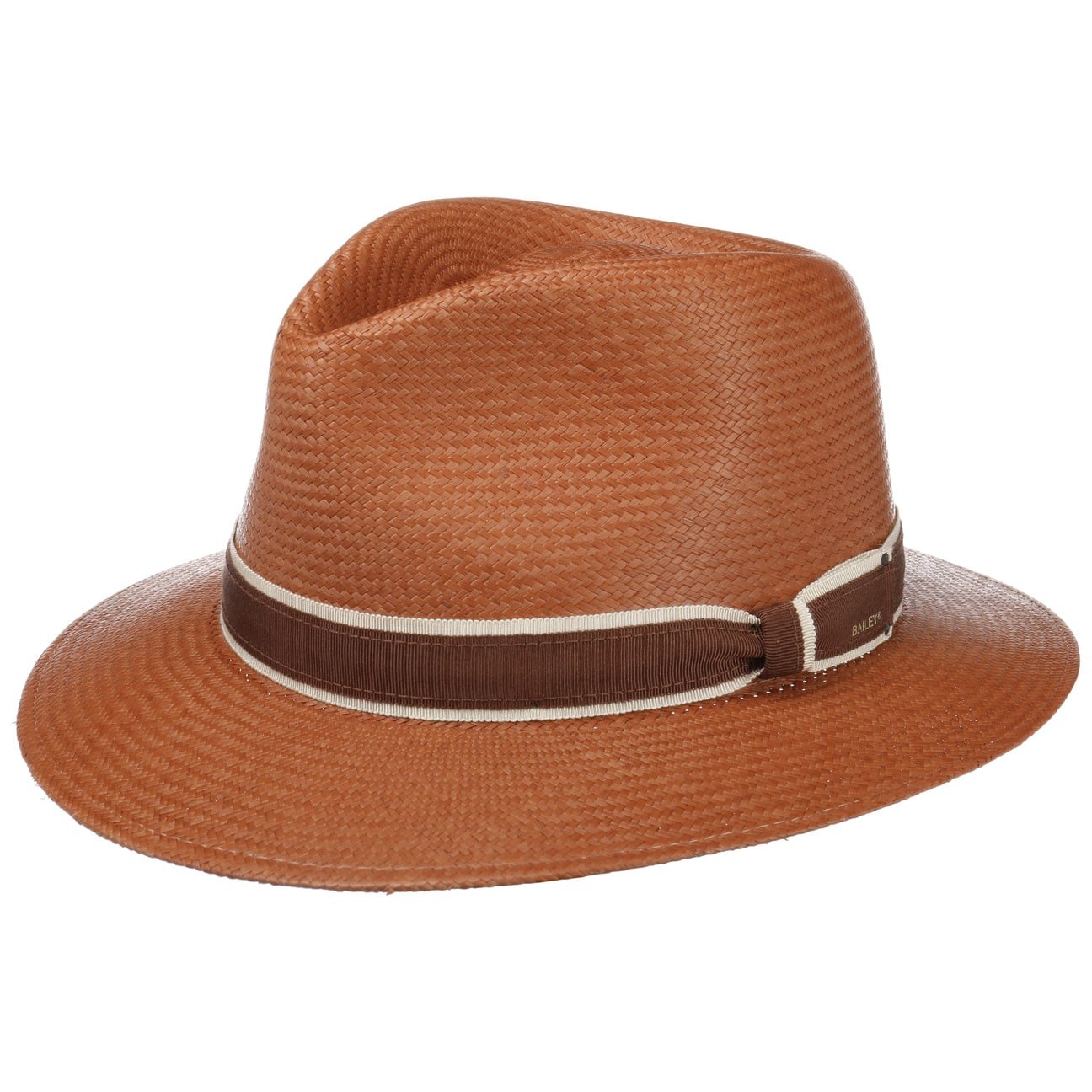 Brooks Panama Hat by Bailey 1922 - Premium Straw Fedora Hat for Men & Women - Perfect for Beach, Summer Outfits & Outdoor Events