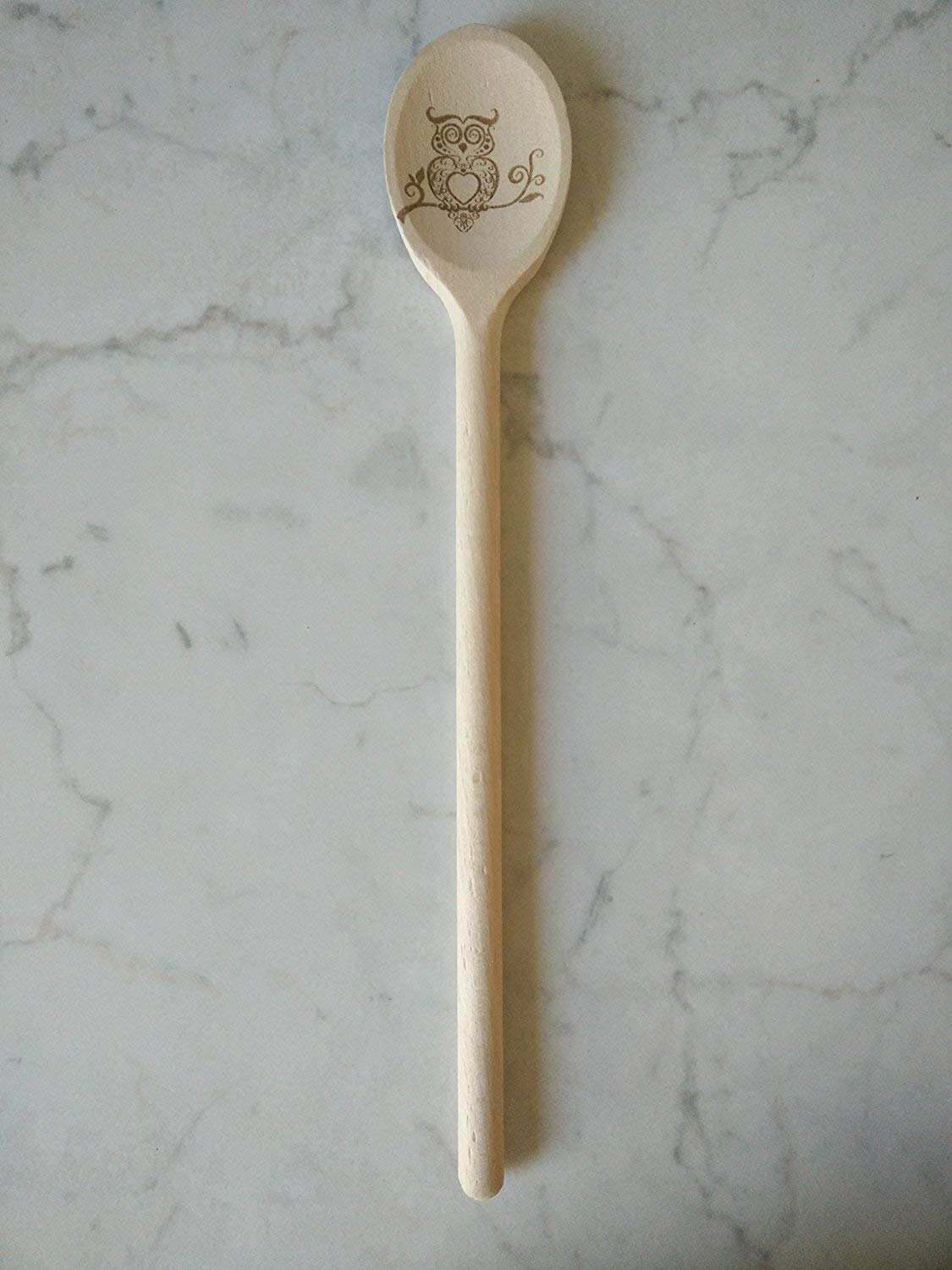 Premium 10 Inch Wooden Spoons for Cooking - Set of 12 Long Handle Wooden Utensils for Mixing, Stirring, Baking & Tasting - Natural Kitchen Tools for Cooking, Crafting & Personalized Engraving - Perfect for Home Chefs, Bakers & DIY Enthusiasts
