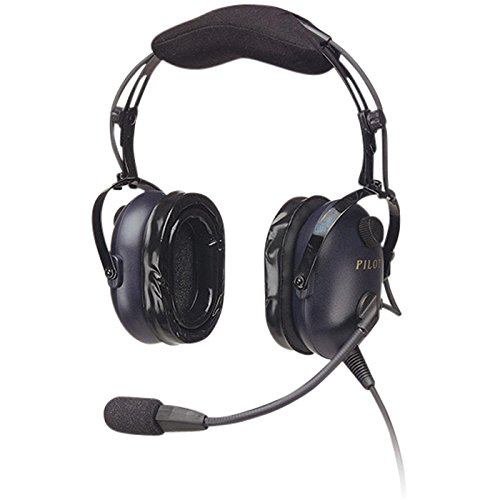 Pilot USA PA-1181T Aviation Headset with Noise Reduction - Lightweight Passive Headphones for Pilots & Flight Training - Perfect for Cockpit Communication & Air Traffic Control
