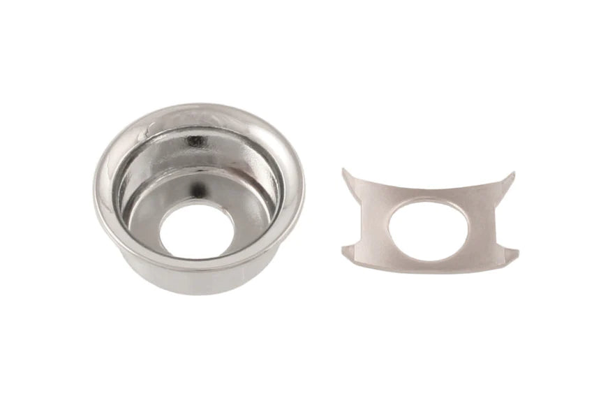 All Parts AP 0275 Nickel Input Cup Jackplate for Fender Telecaster Guitar - Replacement Part for Input Jack Repair & Maintenance