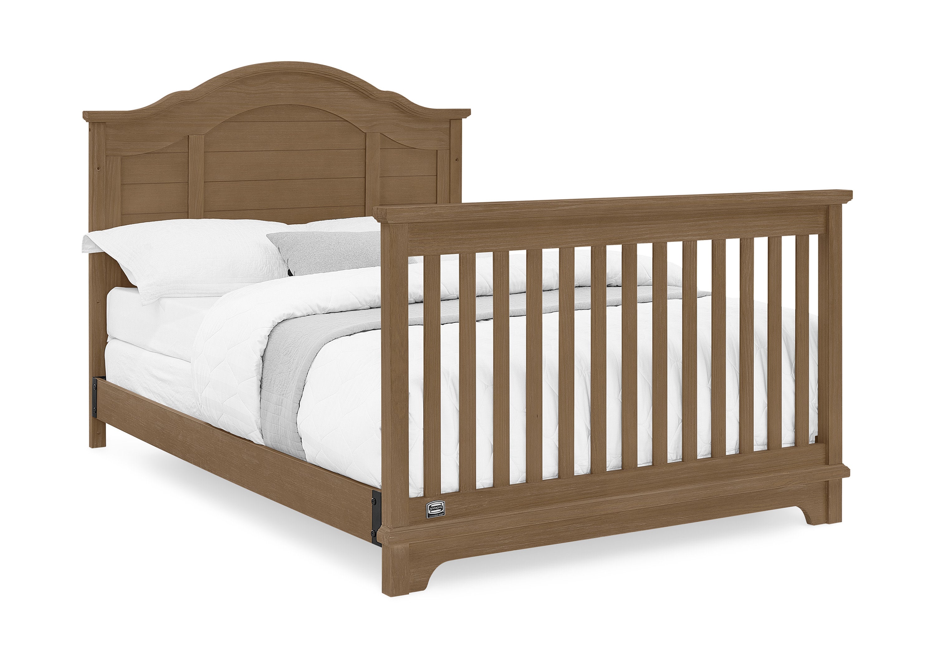 Asher 6-in-1 Convertible Baby Crib - Toddler Bed & Daybed - White Nursery Furniture for Newborn to Teen - Perfect for Small Spaces & Modern Nurseries