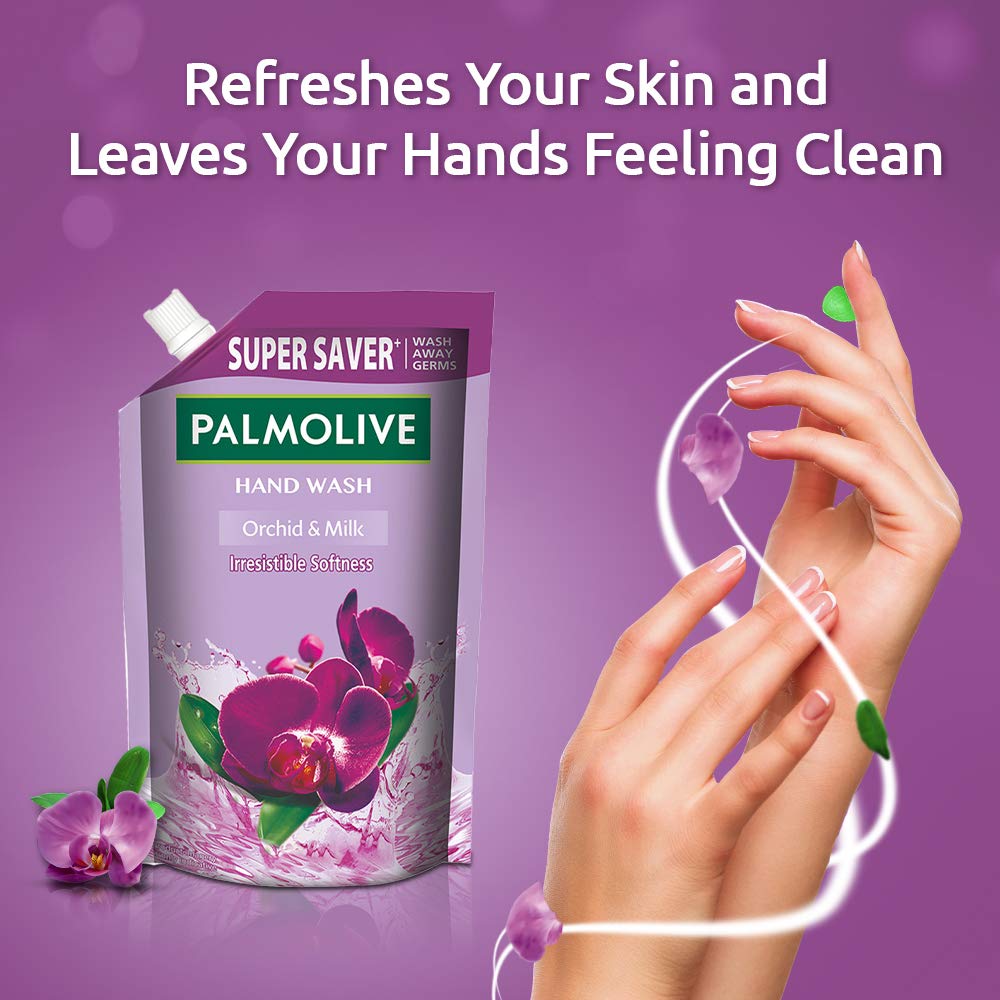 Palmolive Naturals Sea Minerals & Orchid Milk Liquid Hand Wash Refill Combo Pack - 2 x 750ml | Moisturizing & Gentle on Skin | Perfect for Bathrooms, Kitchens & Guest Washrooms