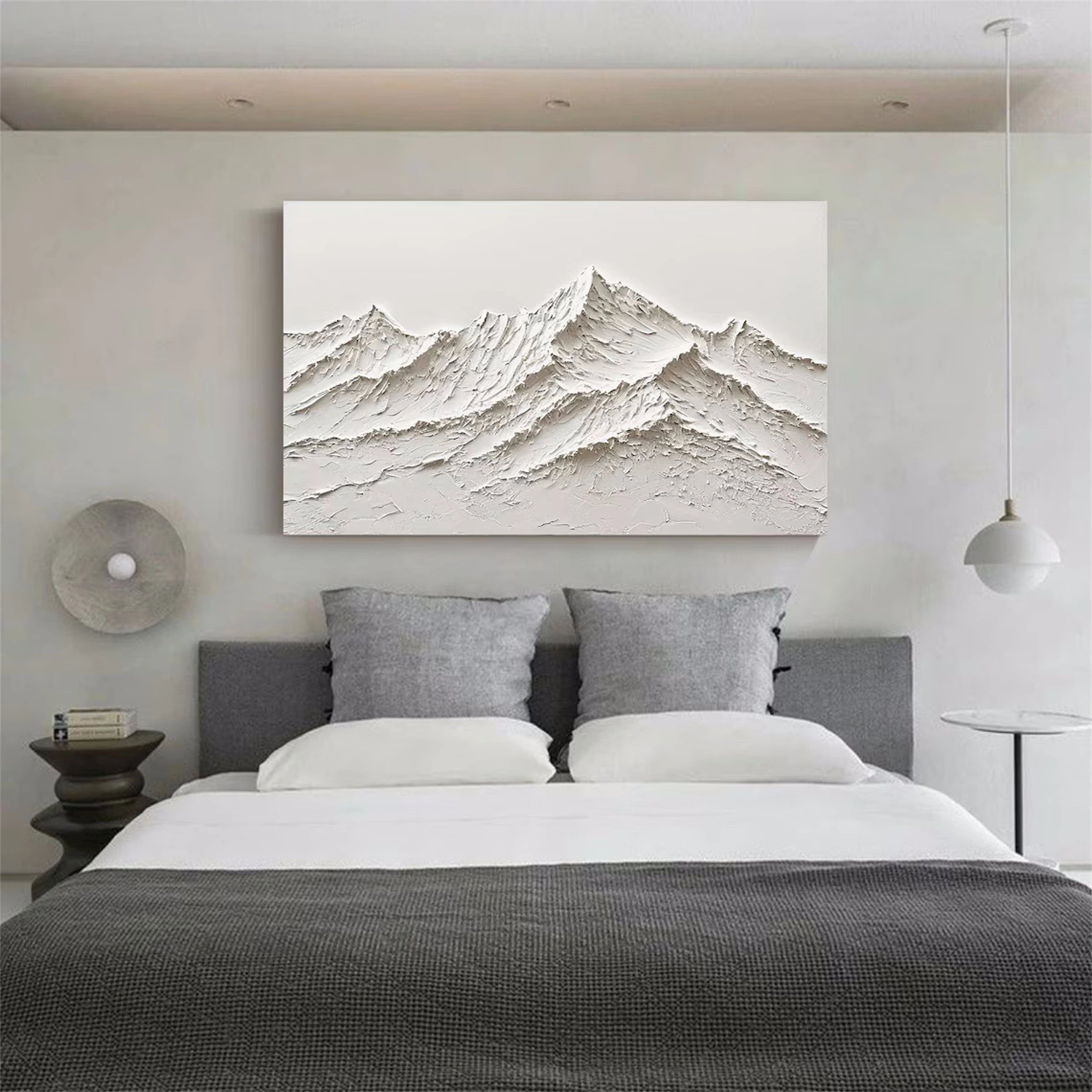 Minimalist Textured Plaster Art Painting - Modern Abstract Wall Decor for Living Room, Bedroom & Office #MM118