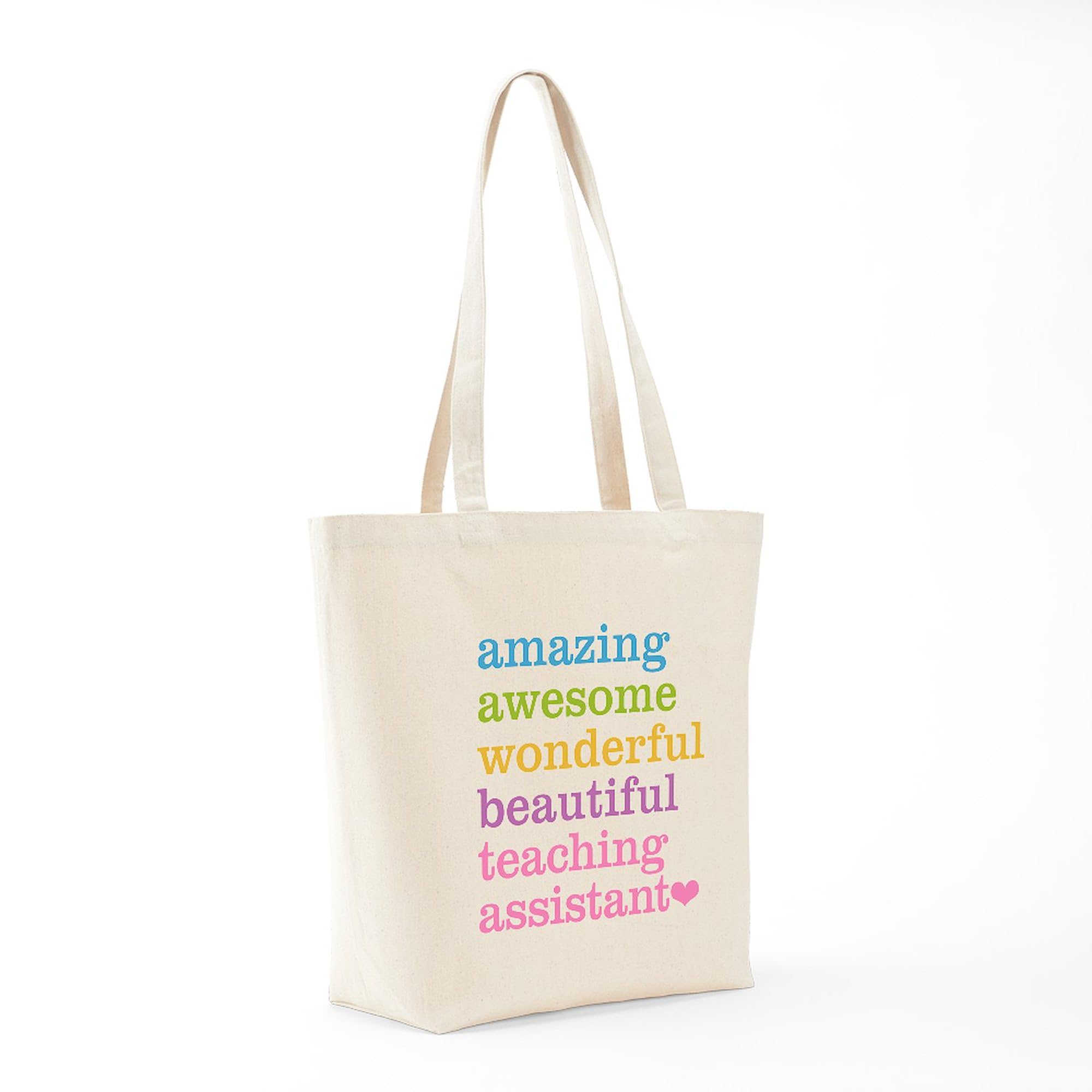 Amazing Teaching Assistant Tote Bag - Natural Canvas Reusable Shopping Bag for Teachers, School Supplies & Everyday Use | Durable Eco-Friendly Grocery Tote for Work, College & Errands