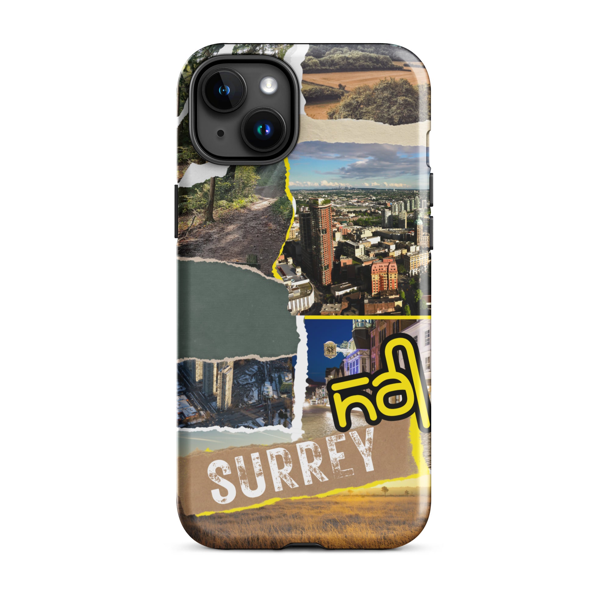 Premium Surrey Collage iPhone Case - Durable Protective Cover with Stylish Design for iPhone [Model] - Perfect for Everyday Use, Travel & Gifting