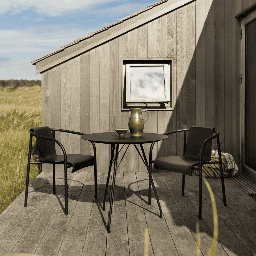Outdoor Cafe Table - Weather-Resistant Patio Dining Set for Garden, Balcony & Backyard | Perfect for Coffee, Breakfast & Outdoor Entertaining