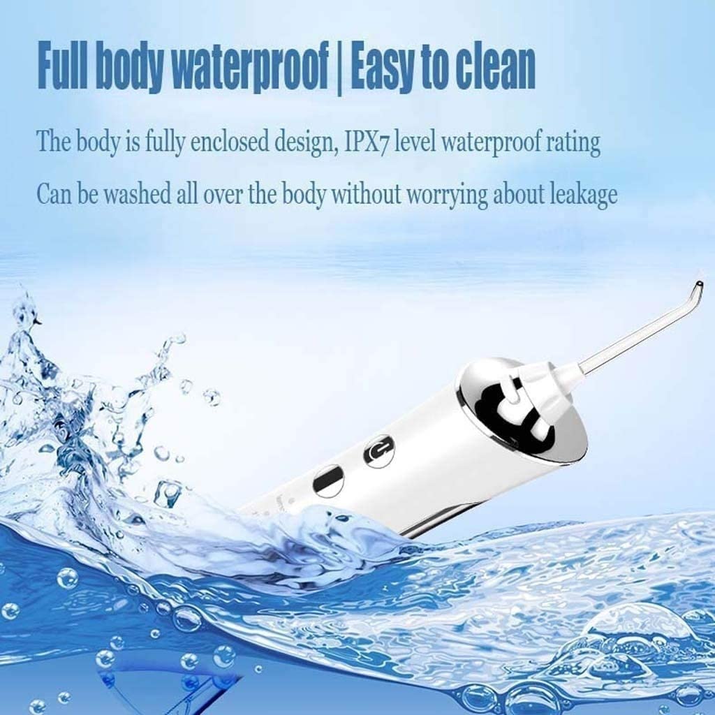 JYYBN Cordless Water Dental Flosser - 2-in-1 Oral Irrigator with 3 Cleaning Modes & 360° Rotatable Nozzle | Portable Teeth Cleaner for Home & Travel | Perfect for Braces, Implants & Gum Care