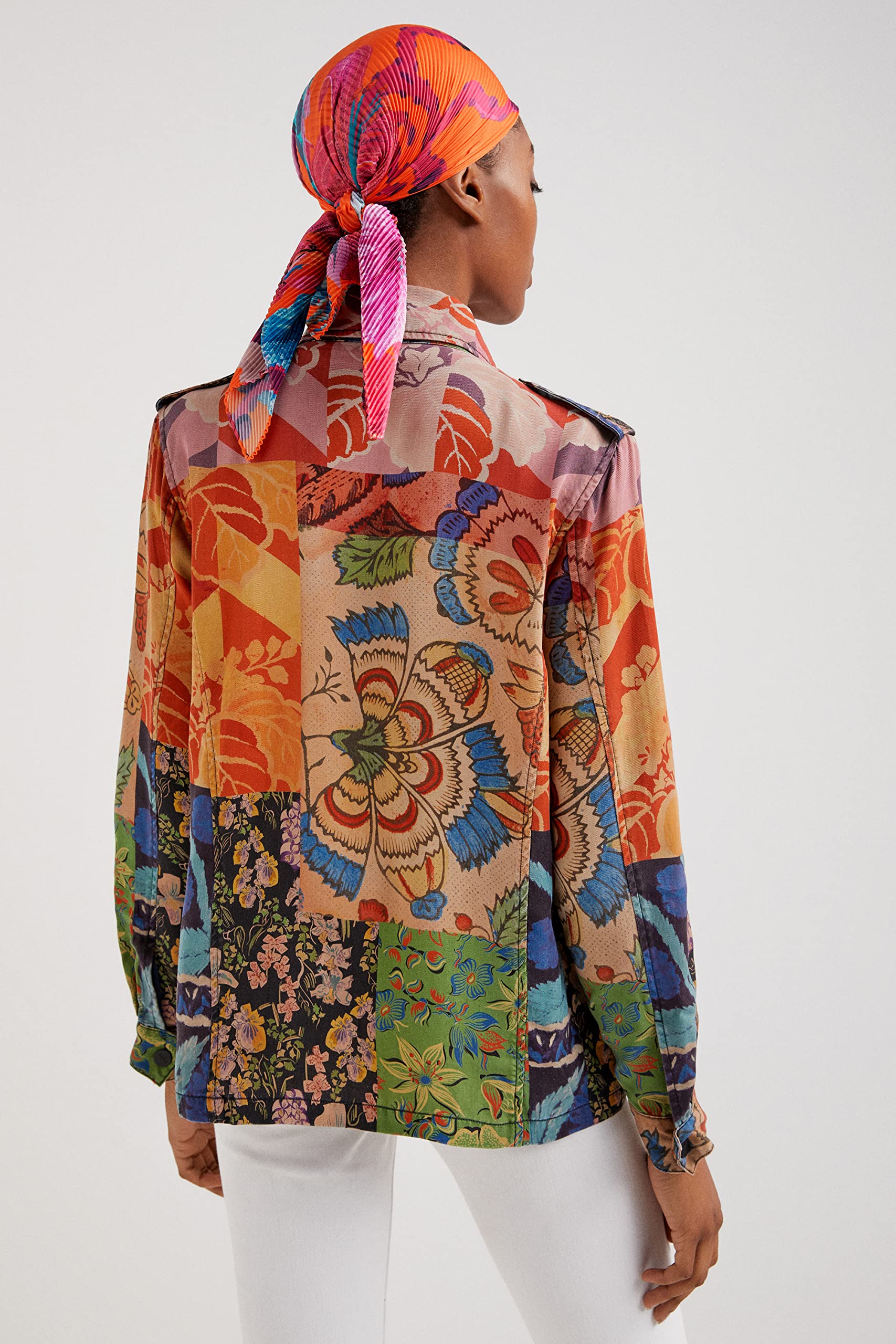 Desigual Women's Winter Coat - Waterproof Warm Jacket for Cold Weather | Fashionable Outerwear for Everyday Wear & Outdoor Activities