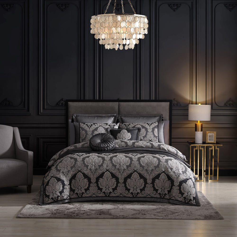 Emerson Granite Quilt Cover Set - Queen Size Bedding Set with Pillowcases | Soft & Breathable Cotton Blend for Comfortable Sleep | Perfect for Master Bedroom, Guest Room & Hotel Decor