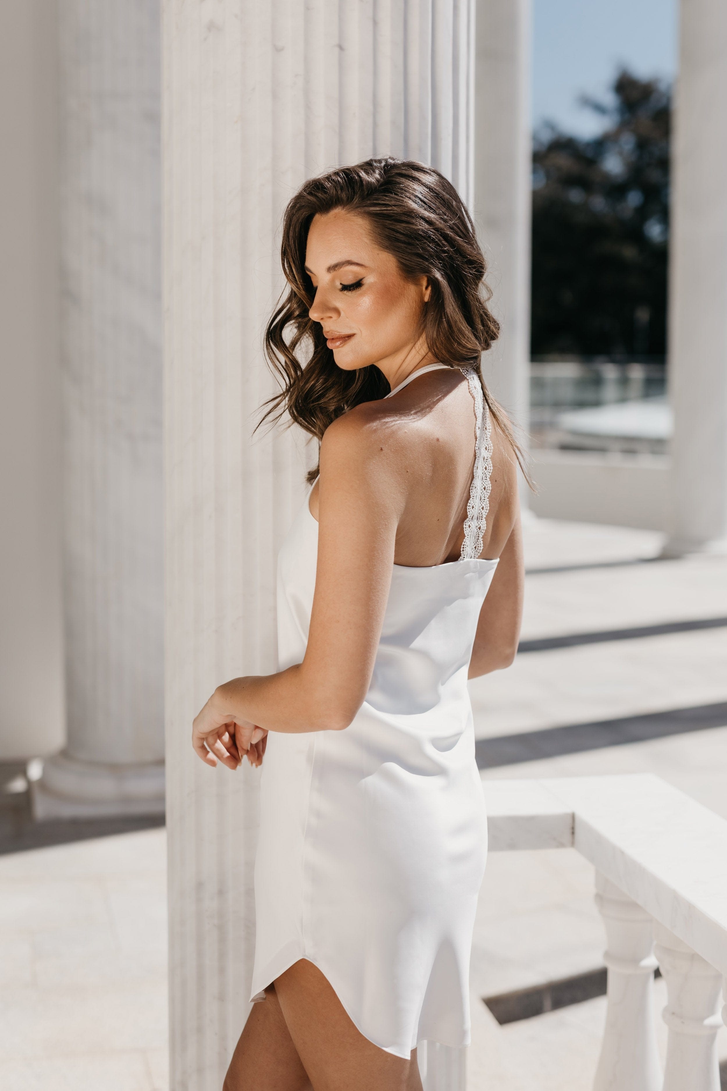 Elegant Summer Lace Trim Slip Dress - Women's Comfortable Nightgown & Sleepwear for Hot Weather | Perfect for Vacation, Beach Getaway & Romantic Evenings