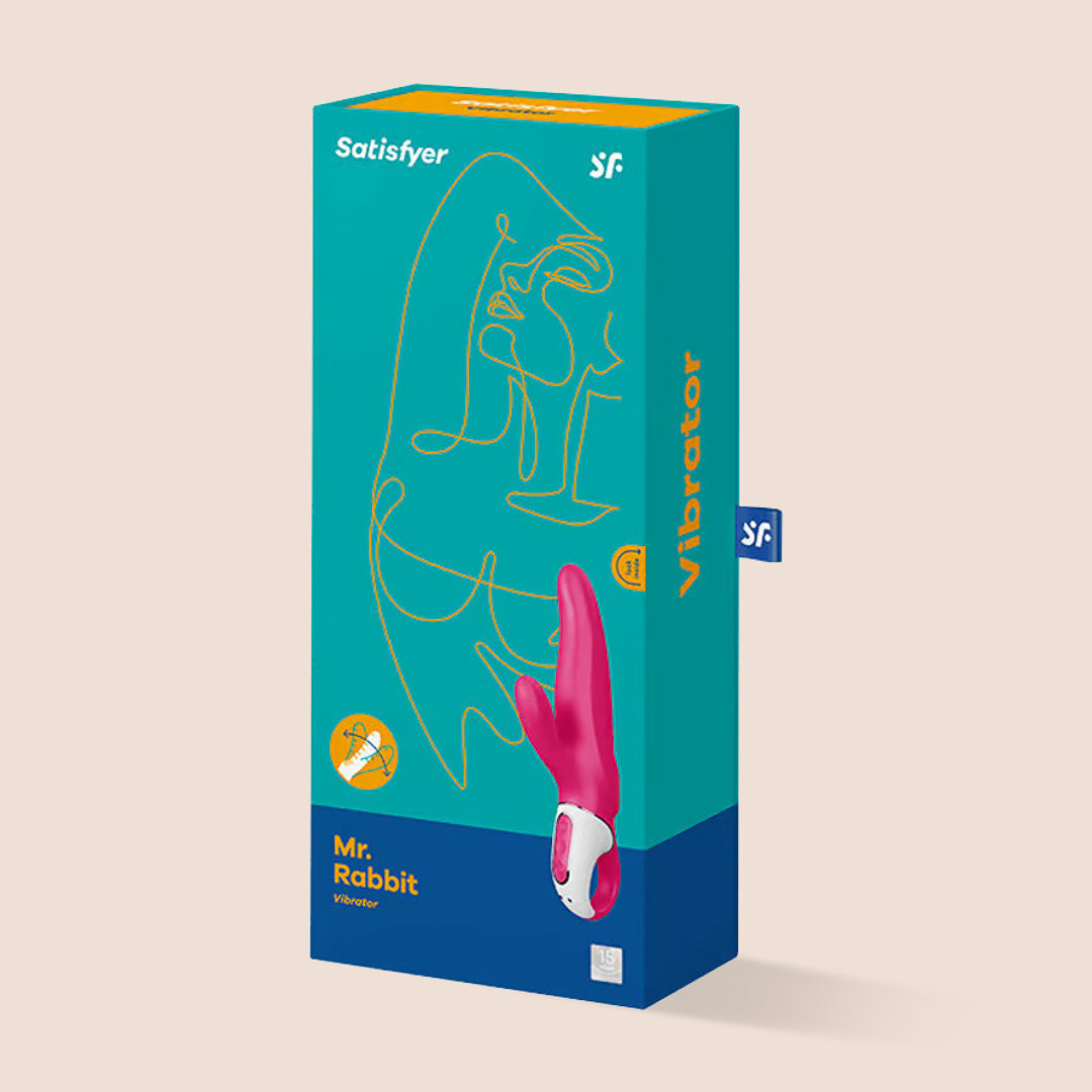 Satisfyer Mr. Rabbit Vibrator - Body-Safe Silicone Clitoral Stimulator for Women - Perfect for Solo Play & Couples Intimacy