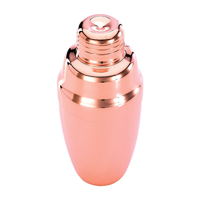 Barfly by Mercer M37038CP Heavy Duty 3-Piece Cocktail Shaker Set, 18 oz Copper Plated - Professional Bartender Tools for Home Bars, Mixing Drinks & Cocktail Parties