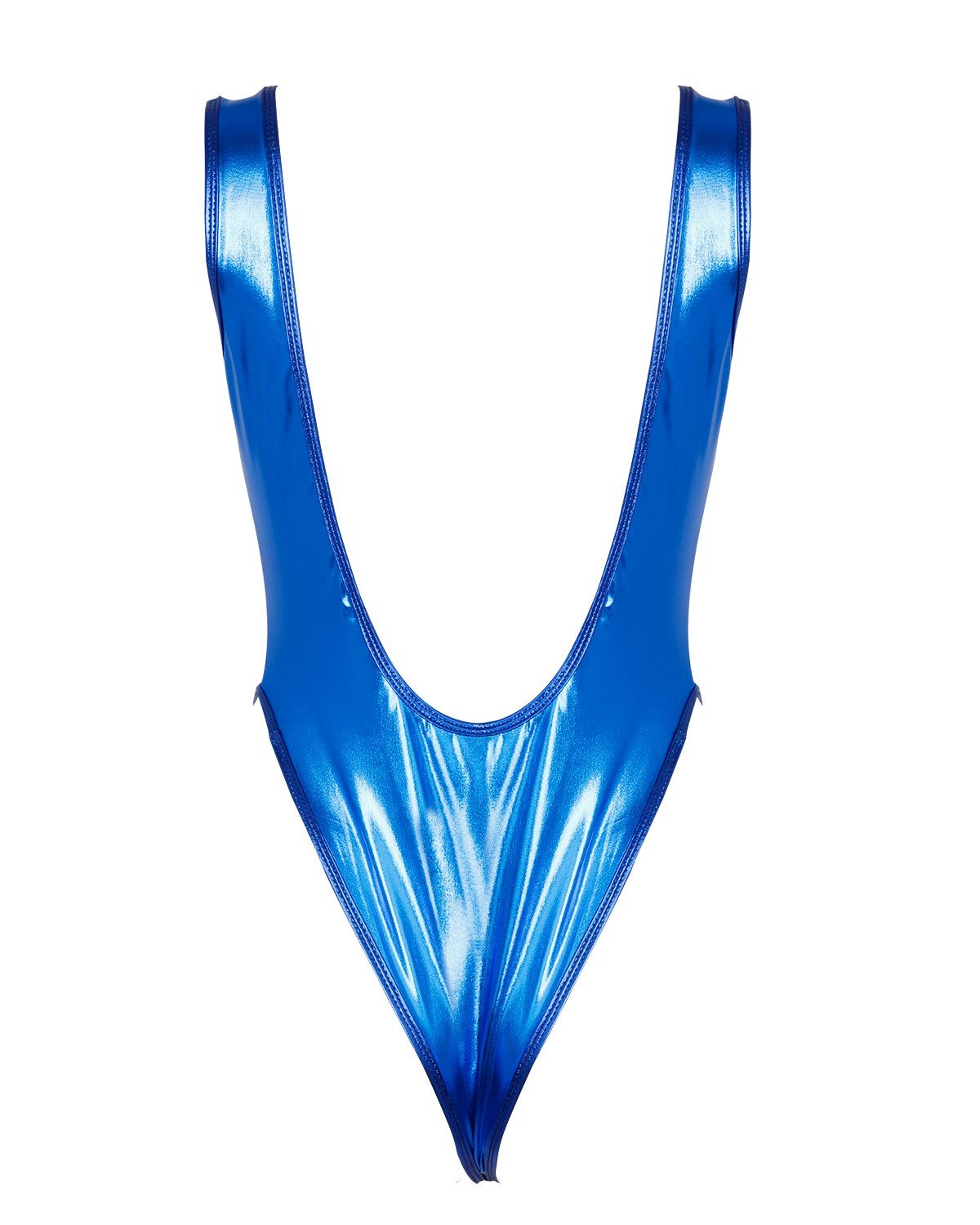 iEFiEL Women's Metallic One Piece Bodysuit - Sexy Swimwear, Dance Leotard & Performance Top for Swimming, Yoga, Ballet & Fitness Workouts
