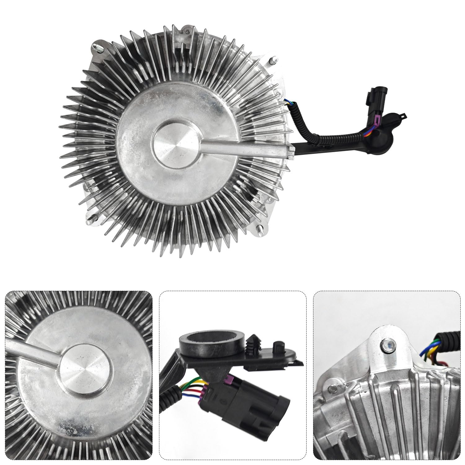 Heavy Duty Engine Cooling Fan Clutch Assembly Replacement for Chevy Silverado 2500 HD/3500 HD & GMC Sierra 2500/3500 HD 6.6L (2017-2019) - OEM# 84013368 - Perfect for Off-Roading, Towing & Extreme Weather Conditions