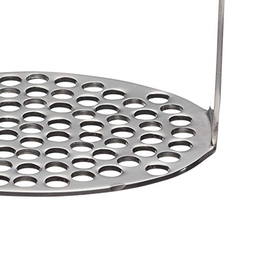 KitchenCraft Short-Handled Round Potato Masher - Stainless Steel, 7 x 11 x 16 cm (3