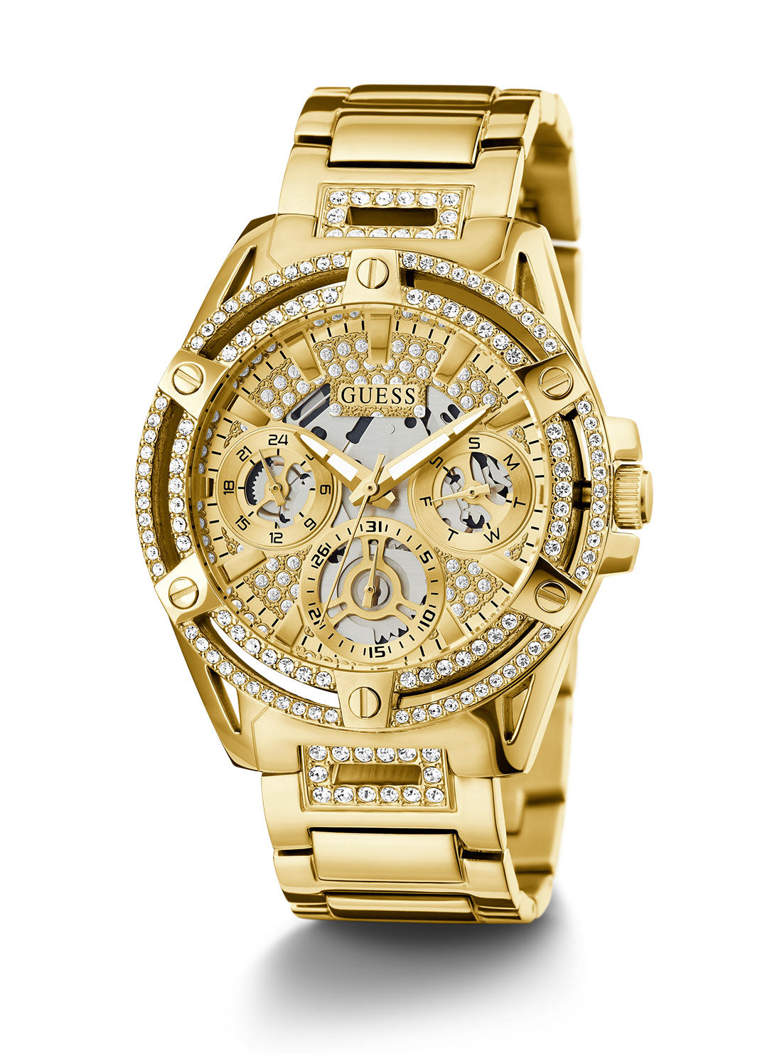 Luxury Gold Crystal Queen Watch for Women - Elegant Dress Watch for Formal Events & Special Occasions