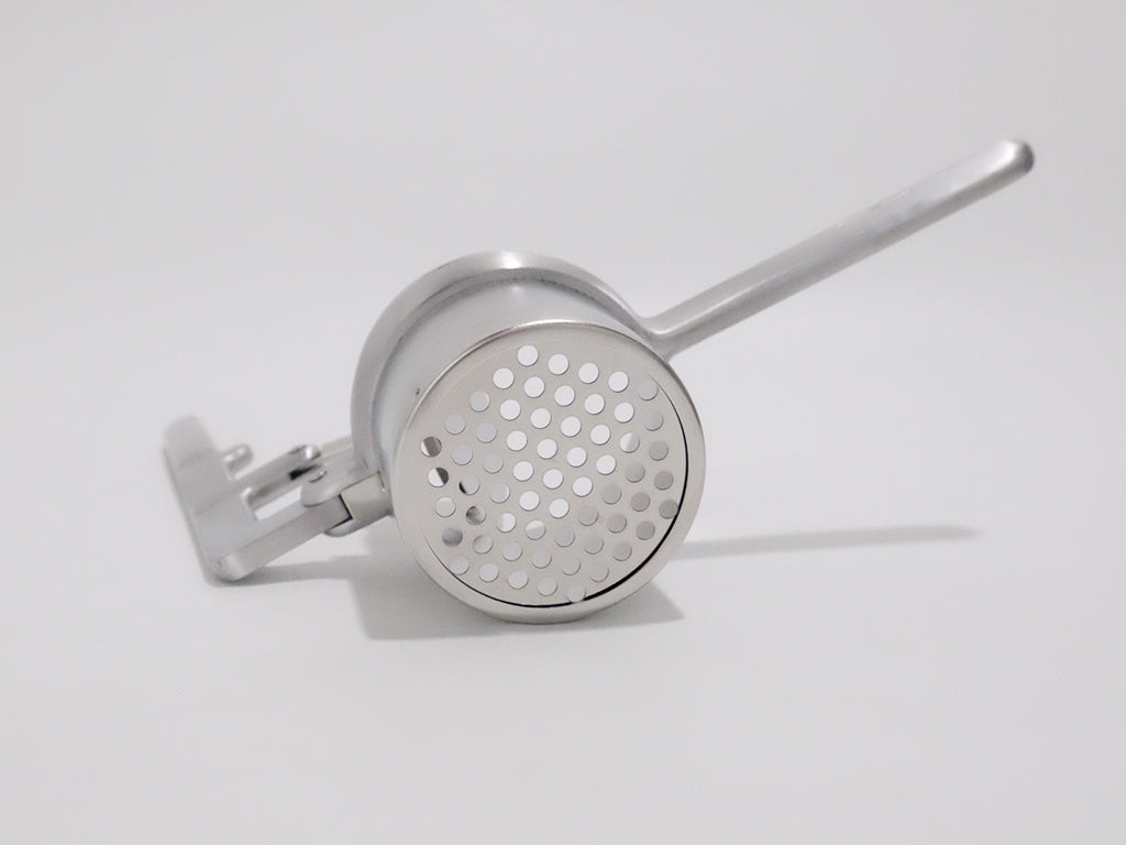 Premium Potato Masher by Sampo Sangyo - Stainless Steel Kitchen Tool for Smooth Mashed Potatoes, Vegetables & Baby Food - Ideal for Thanksgiving, Holiday Cooking & Home Meal Prep