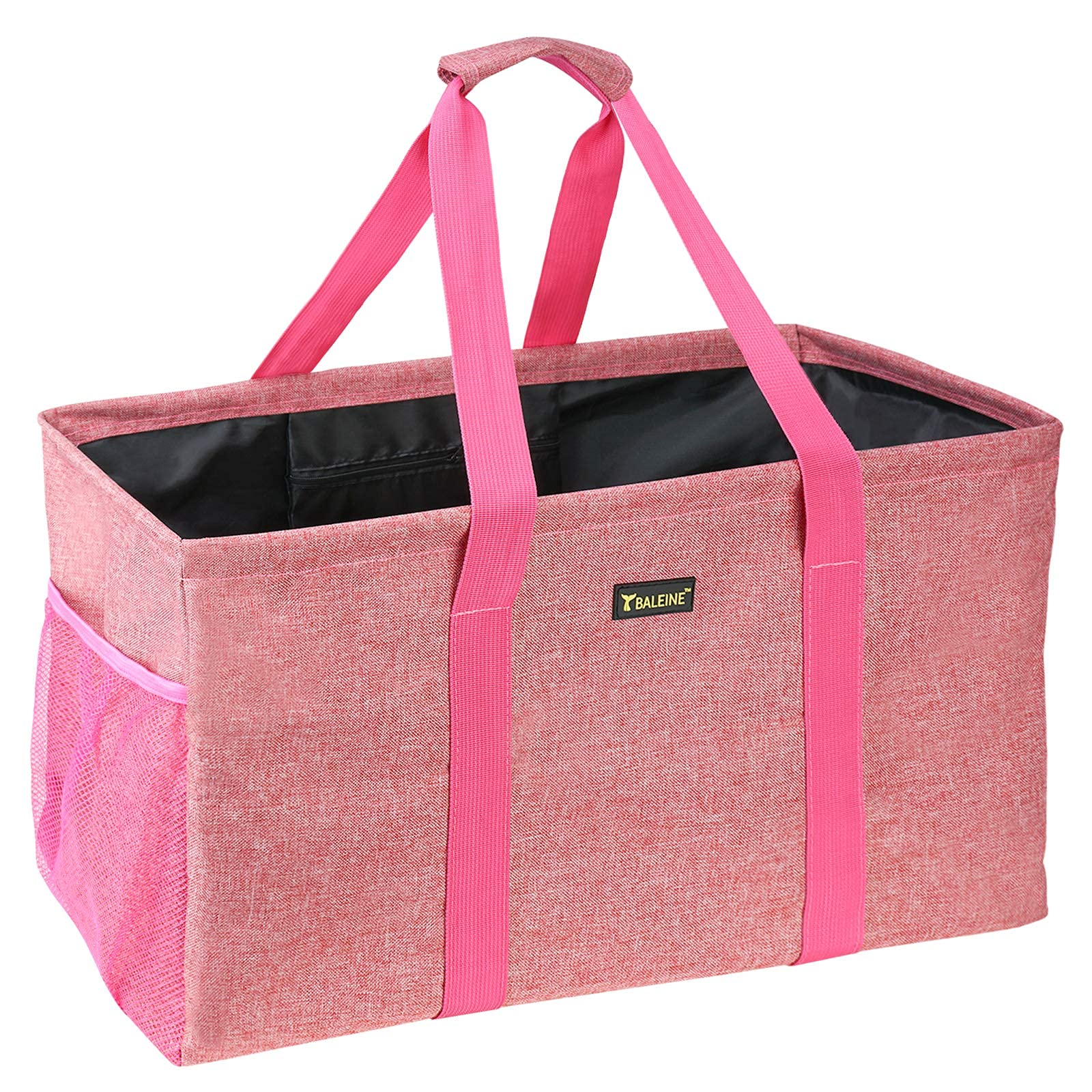 BALEINE Large Utility Tote Bag with Metal Wire Frame - Durable Shopping, Beach & Grocery Bag for Women | Perfect for Work, Travel & Everyday Use