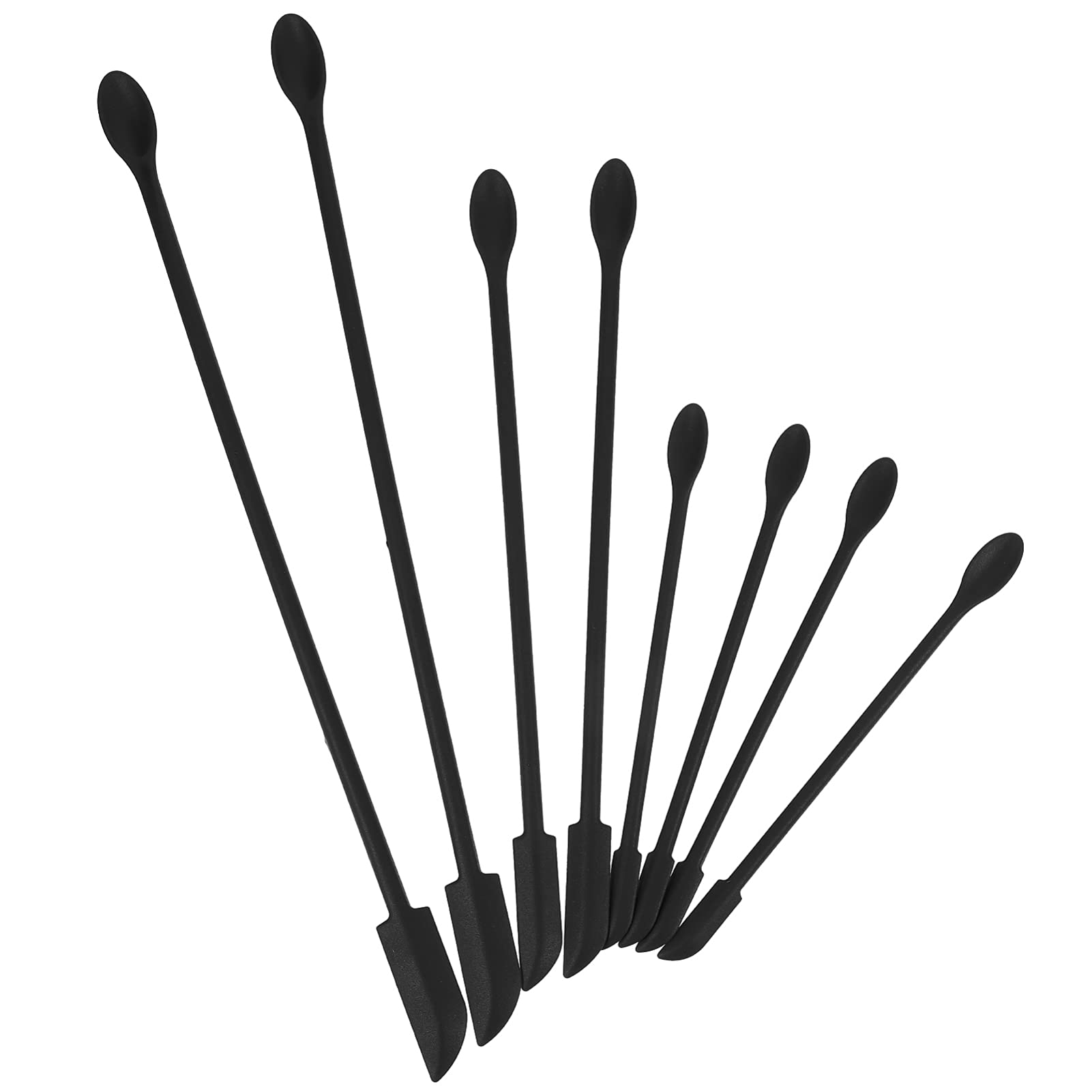 16-Piece Silicone Spatula Set - Kitchen & Cosmetic Scraper for Jars, Bottles, Makeup - Perfect for Cooking, Baking, and Beauty Product Application