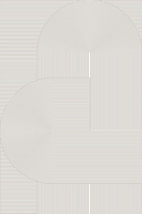 Geometric Contemporary Area Rugs - Grey Modern Rug for Bedroom, Living Room & Dining Room - Abstract Design Non-Slip Floor Mat - Perfect for Home Decor, Office & Apartment