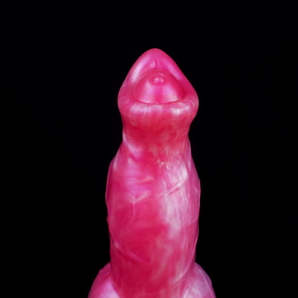 Premium Liquid Silicone Alien/Fido Dildo with Strong Suction Cup - Realistic BeHorny Sex Toy for Adults | Perfect for Solo Play, Couples & BDSM Scenes