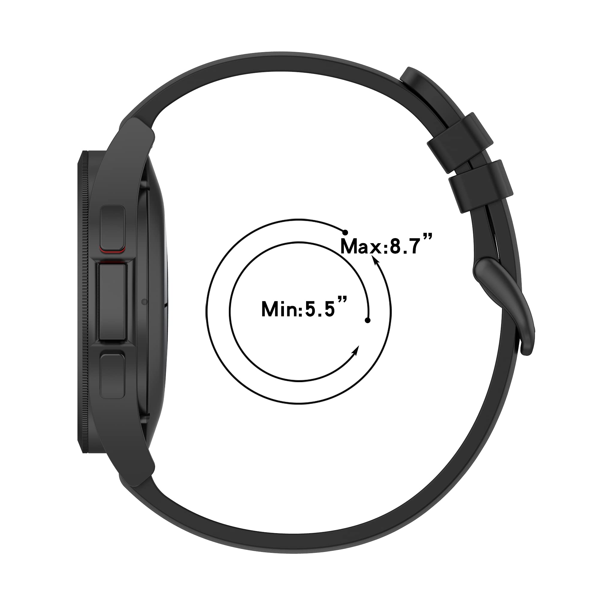 Premium Silicone Watch Bands Compatible with Suinsist AK26 - Adjustable Replacement Straps for Women & Men - Perfect for Workouts, Running & Everyday Wear