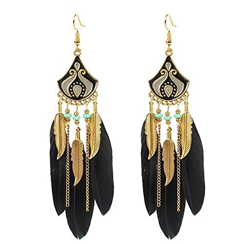 1pc Fashion Dangle Earrings for Women - Creative Tassel Decor Pendant Retro Earrings Jewelry Accessories - Tropical Sandy Beach Style Statement Jewelry - Perfect for Summer Vacations, Beach Parties & Boho Fashion (Metal Color: 1)
