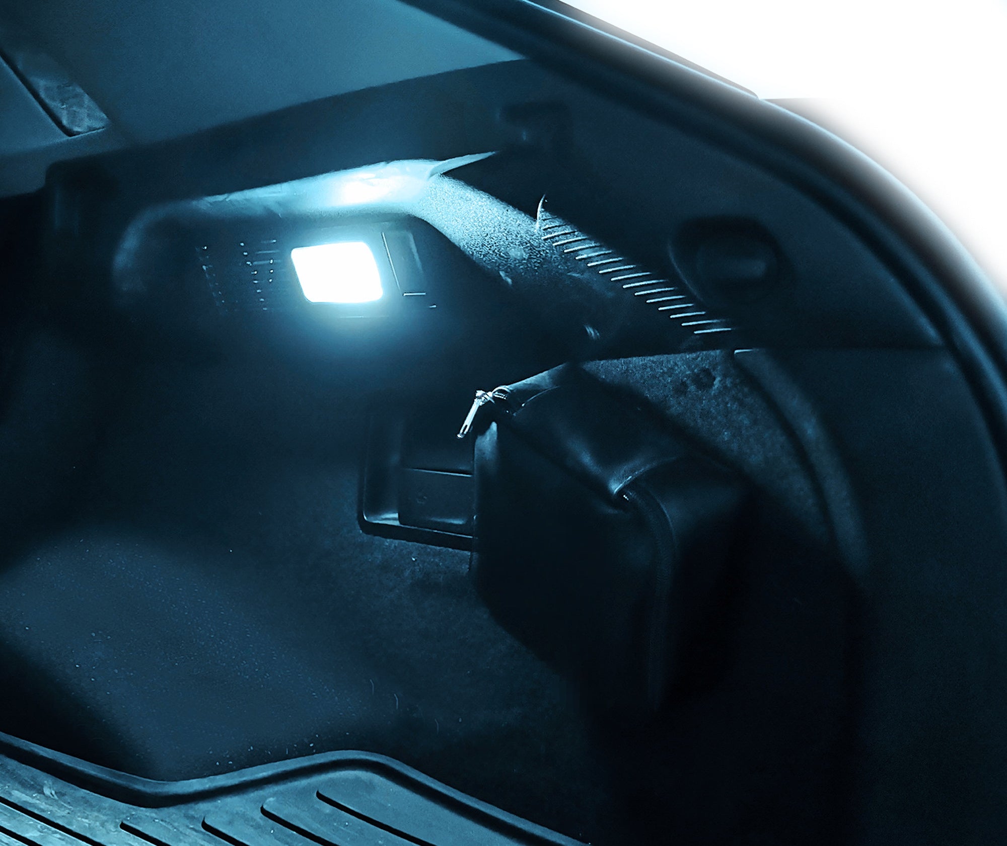2W High Power Ice Blue LED Trunk Cargo Light Assembly for Lexus & Toyota - Bright Interior Lighting for Nighttime Loading & Organizing