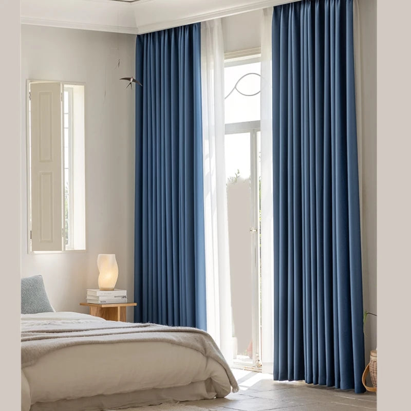 Amina Chenille Blackout Curtains - Thermal Insulated Custom Window Drapes for Bedroom & Living Room - Noise Reducing & Light Blocking for Better Sleep & Privacy