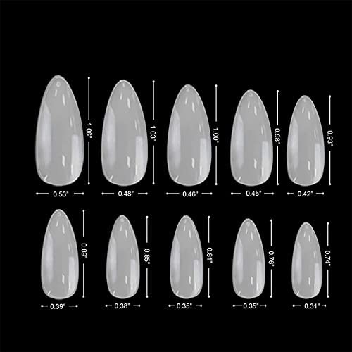 240 Pcs Coffin Ballerina Fake Nails - Long Full Cover Acrylic Nail Tips for Salon & DIY Manicure | Perfect for Nail Art, Parties, Weddings & Special Occasions