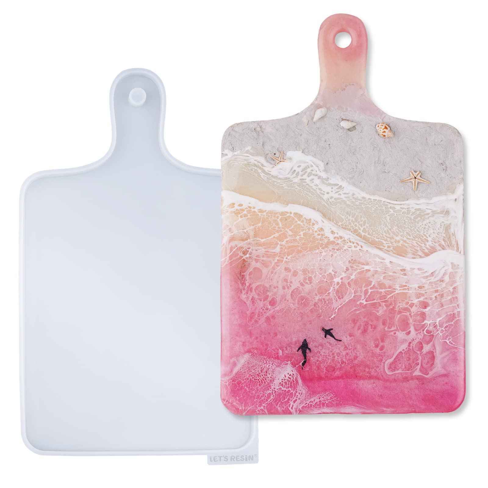 Premium Silicone Resin Molds for Epoxy - DIY Serving Board & Tray Set - Home Decor & Creative Gift Idea - Perfect for Crafting, Kitchenware, and Unique Handmade Gifts