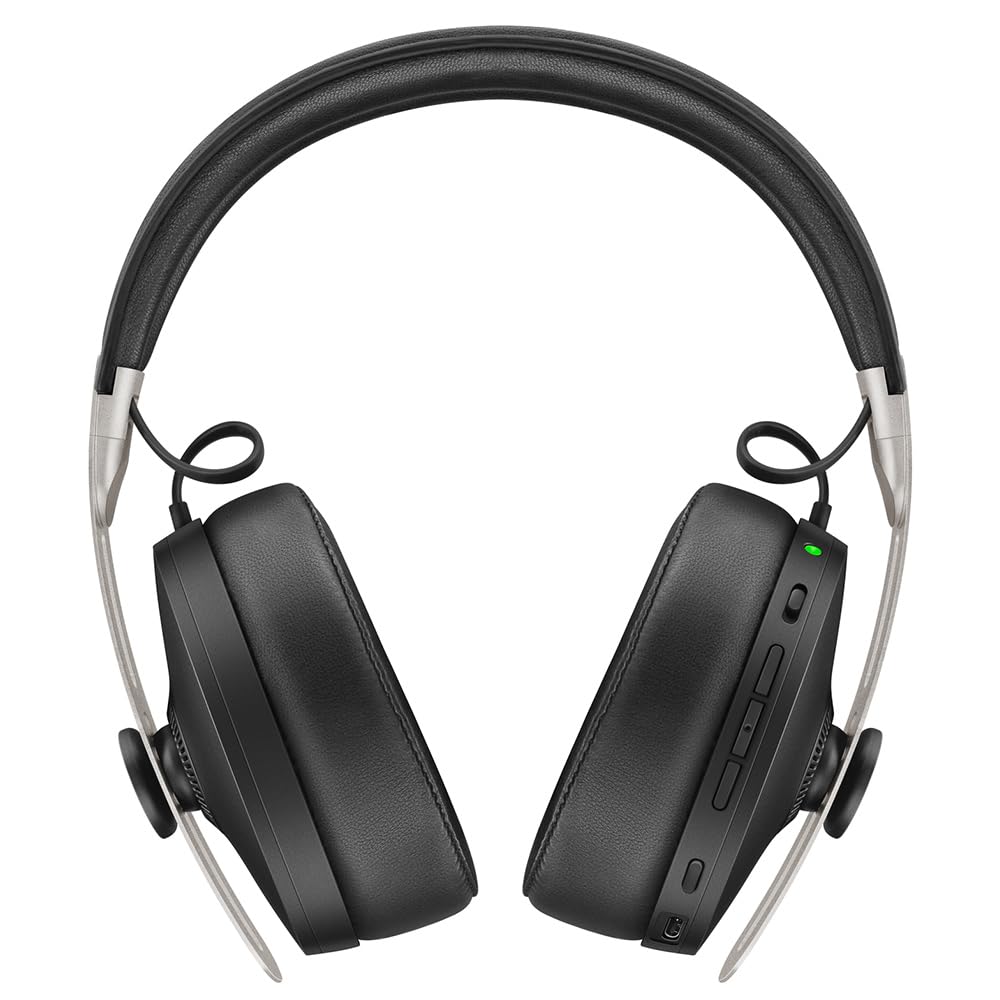 SENNHEISER Momentum 3 Wireless Bluetooth Headphones with Active Noise Cancelling, Alexa Built-in, Auto On/Off & Smart Pause - Premium Over-Ear Headset with Smart Control App (Black) - Perfect for Travel, Work & Music Lovers