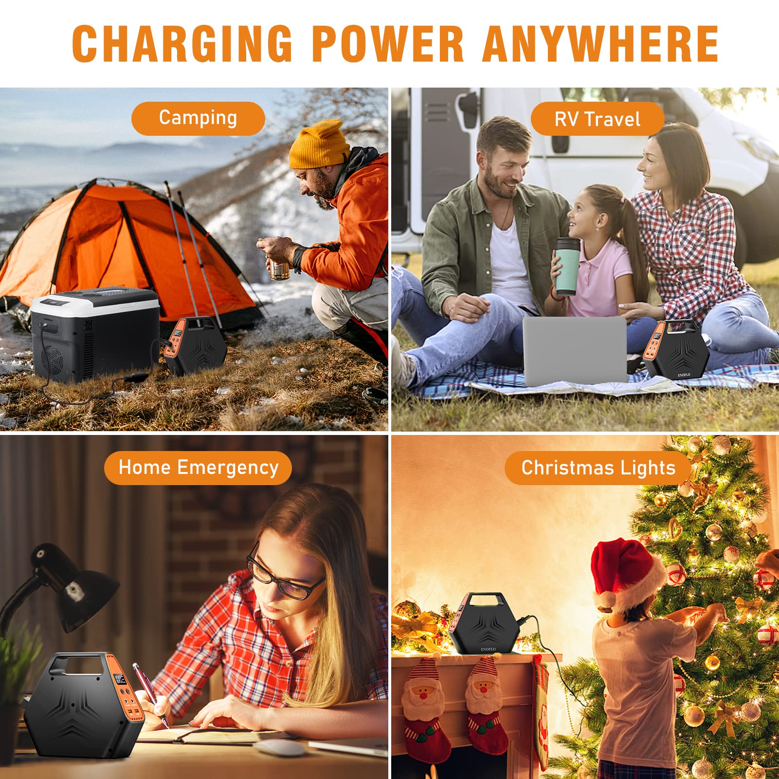 26400mAh Portable Power Bank with AC Outlet & 100W PD/QC 3.0 Fast Charging - 97Wh Laptop Charger Power Station for MacBook, iPhone, iPad, Tablet - Perfect for Travel, Camping & Emergency Power Backup