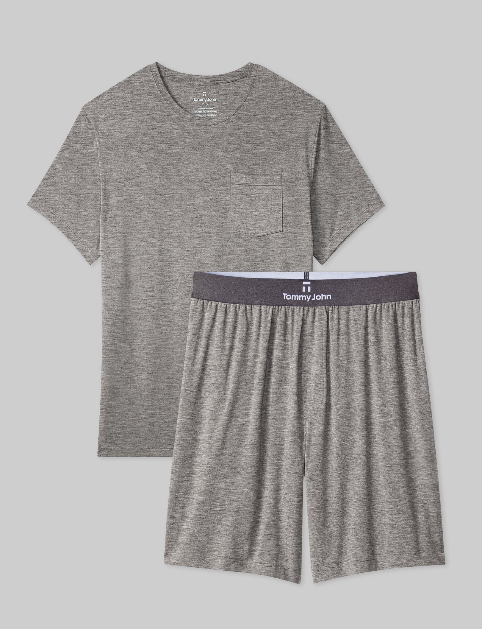 Second Skin Sleep Pocket Tee & Short Set - Ultra Soft Lounge Wear for Women - Perfect for Sleeping, Yoga & Relaxing at Home