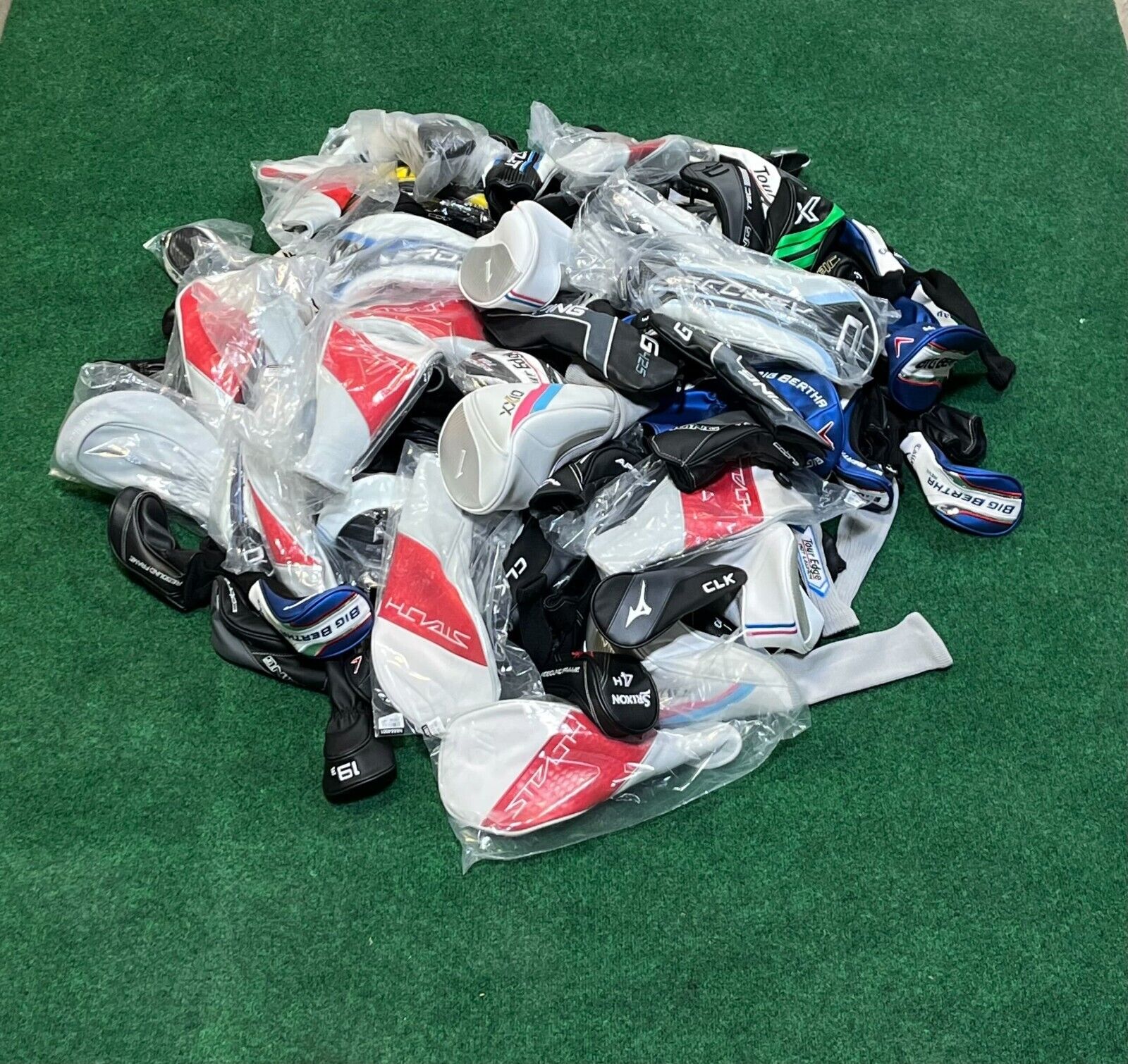 100+ Used Golf Headcovers - Bulk Lot for Golf Club Protection | Perfect for Golfers, Driving Range & Club Storage