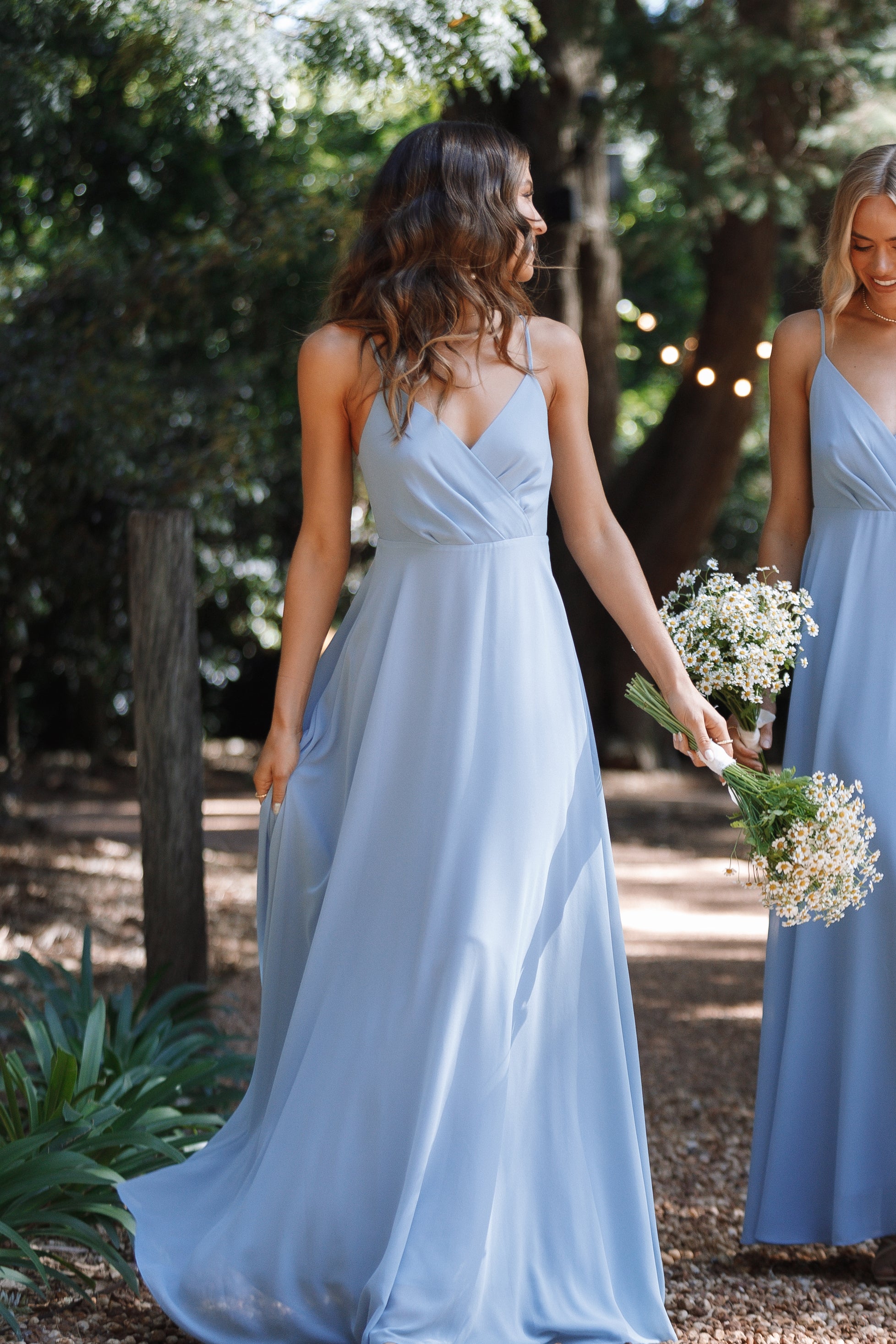 Flourish Maxi Dress for Women - Elegant Blue Long Summer Dress for Beach, Vacation & Casual Wear | Flowy Boho Style