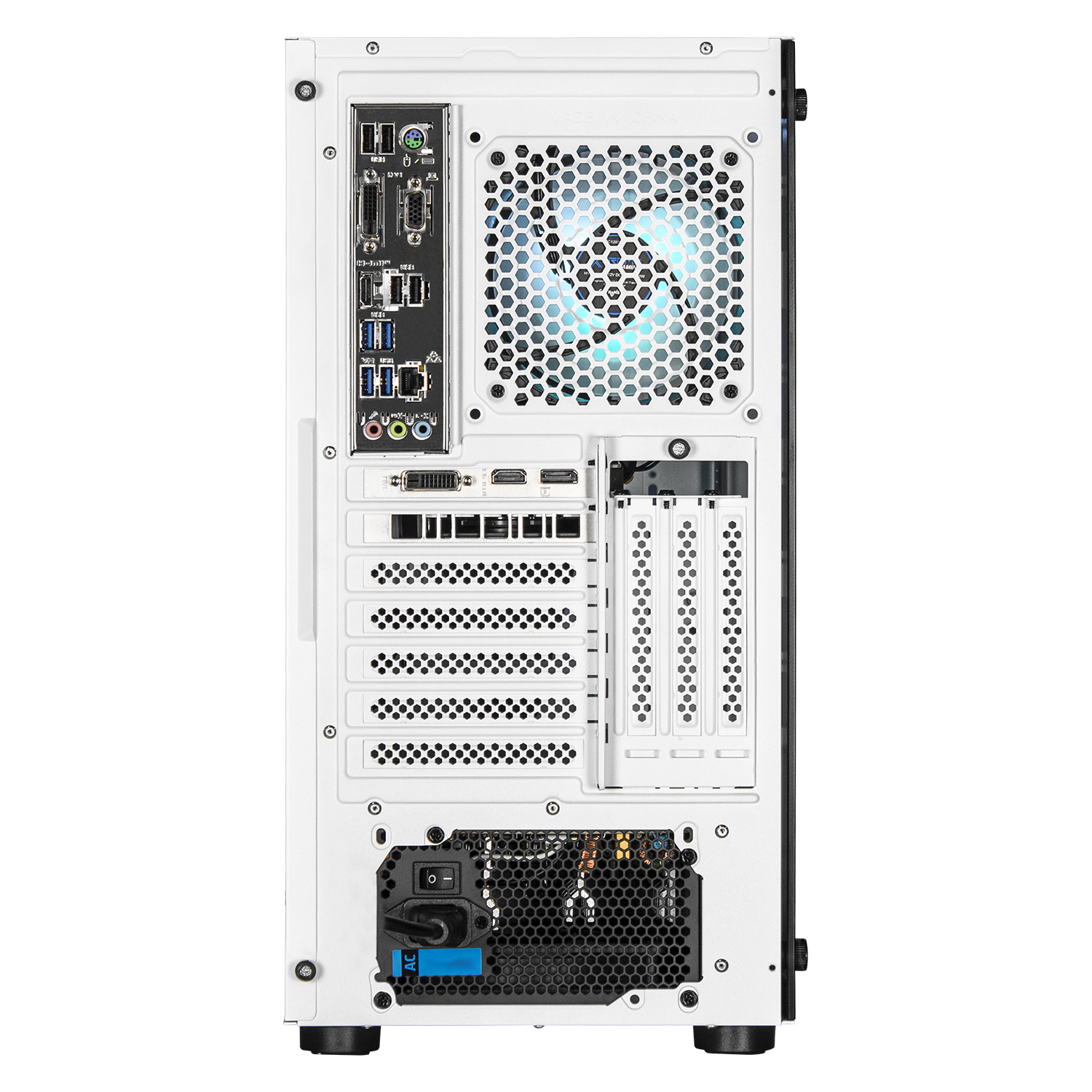 Xtreme PC Gaming Desktop - NVIDIA GeForce GTX 1650, AMD Ryzen 5 5600X, 16GB RAM, 480GB SSD, WiFi - White | High-Performance Gaming PC for Esports, Streaming & VR